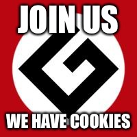 Grammar Nazi | JOIN US WE HAVE COOKIES | image tagged in grammar nazi | made w/ Imgflip meme maker