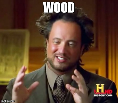 Ancient Aliens Meme | WOOD | image tagged in memes,ancient aliens | made w/ Imgflip meme maker