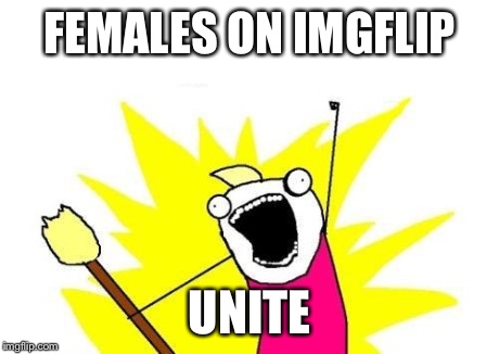 X All The Y Meme | FEMALES ON IMGFLIP UNITE | image tagged in memes,x all the y | made w/ Imgflip meme maker