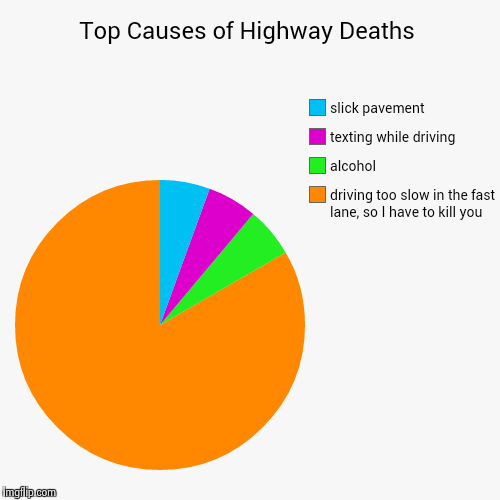 Don't Drink & Drive; you might spill your drink | image tagged in funny,pie charts | made w/ Imgflip chart maker