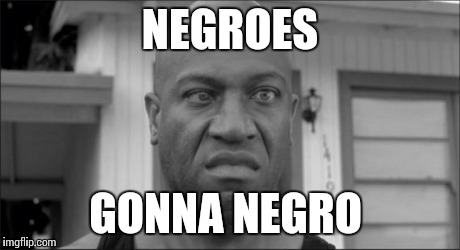 Debo | NEGROES GONNA NEGRO | image tagged in debo | made w/ Imgflip meme maker