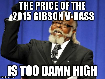Too Damn High Meme | THE PRICE OF THE 2015 GIBSON V-BASS IS TOO DAMN HIGH | image tagged in memes,too damn high | made w/ Imgflip meme maker