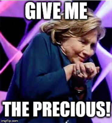 image tagged in hillary,hillary clinton,lord of the rings | made w/ Imgflip meme maker