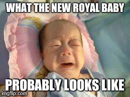 Ugly baby | WHAT THE NEW ROYAL BABY PROBABLY LOOKS LIKE | image tagged in ugly baby,royals | made w/ Imgflip meme maker