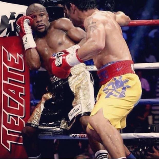 Mayweather vs pacquiao Blank Meme Template