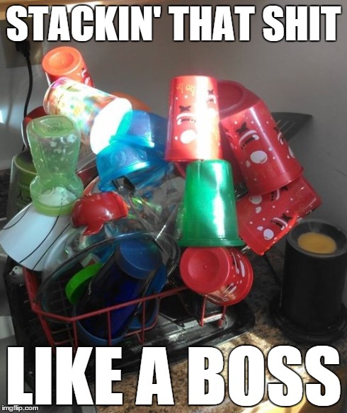 STACKIN' THAT SHIT LIKE A BOSS | image tagged in like a boss | made w/ Imgflip meme maker
