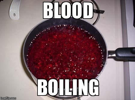 BLOOD BOILING | image tagged in blood boiling | made w/ Imgflip meme maker