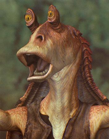 Never Go Full Jar Jar Blank Meme Template