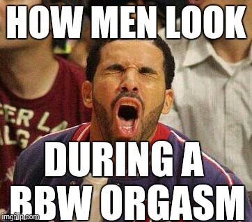 BBWS - 'cause wetter is better! | HOW MEN LOOK DURING A BBW ORGASM | image tagged in drake face,drake,ugly,funny memes | made w/ Imgflip meme maker
