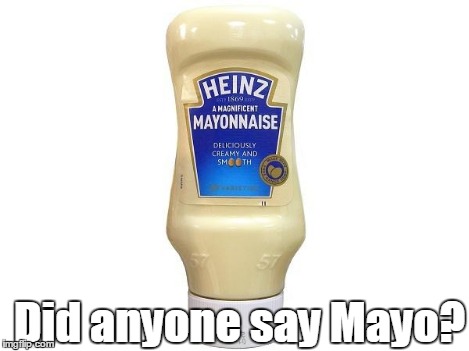 Did anyone say Mayo? | image tagged in mayonnaise | made w/ Imgflip meme maker