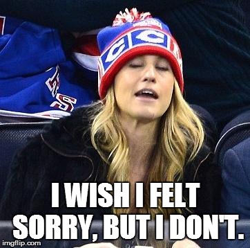 wake me up when habs lose | I WISH I FELT SORRY, BUT I DON'T. | image tagged in wake me up when habs lose | made w/ Imgflip meme maker