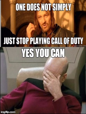 This top meme just makes me facepalm | image tagged in captain picard facepalm,call of duty,one does not simply | made w/ Imgflip meme maker