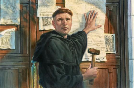 Martin Luther Nails 95 Theses Blank Meme Template