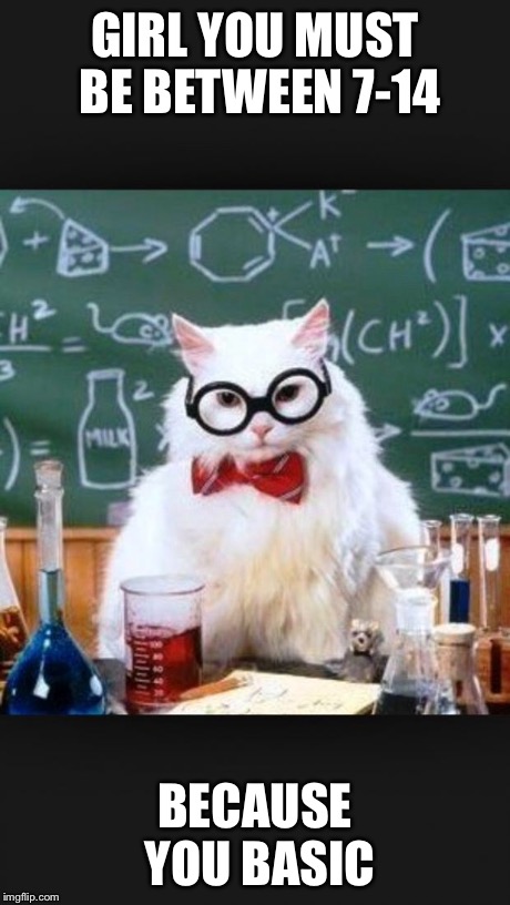 chemistry cat meme