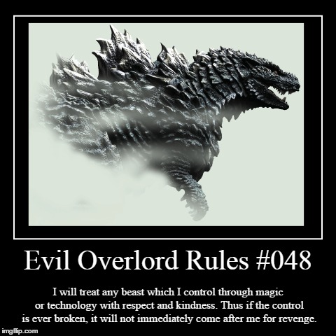 Rules 048 | image tagged in funny,demotivationals,evil overlord rules | made w/ Imgflip demotivational maker