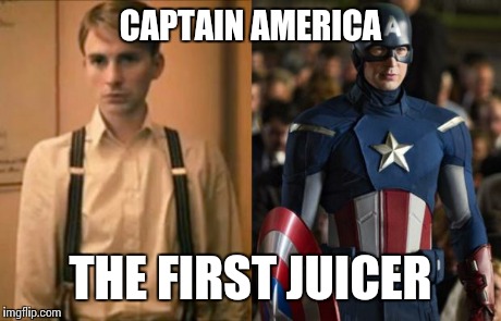  And we wonder why our athletes take steroids? Seriously?  | CAPTAIN AMERICA THE FIRST JUICER | image tagged in captain america | made w/ Imgflip meme maker