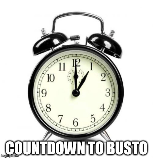 Alarm Clock Meme | COUNTDOWN TO BUSTO | image tagged in memes,alarm clock | made w/ Imgflip meme maker