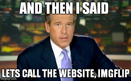 Brian Williams Was There | AND THEN I SAID LETS CALL THE WEBSITE, IMGFLIP | image tagged in memes,brian williams was there | made w/ Imgflip meme maker