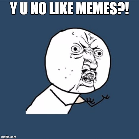 Y U No Meme | Y U NO LIKE MEMES?! | image tagged in memes,y u no | made w/ Imgflip meme maker