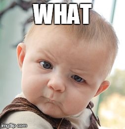 Skeptical Baby Meme | WHAT | image tagged in memes,skeptical baby | made w/ Imgflip meme maker
