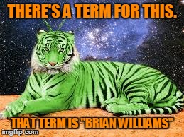 Tiger Alien | THERE'S A TERM FOR THIS. THAT TERM IS "BRIAN WILLIAMS" | image tagged in tiger alien | made w/ Imgflip meme maker