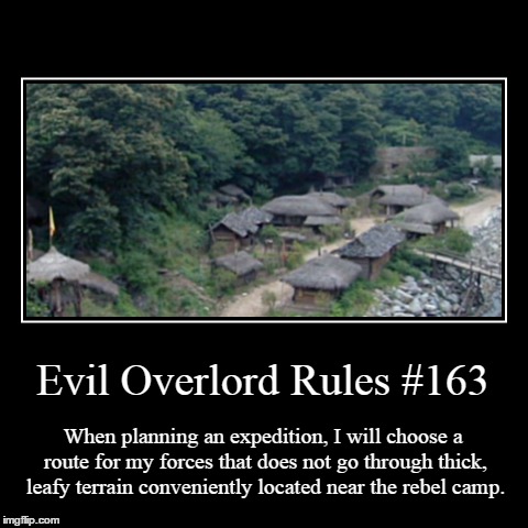 Rules 163 | image tagged in funny,demotivationals,evil overlord rules | made w/ Imgflip demotivational maker