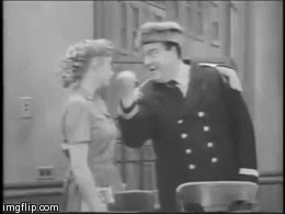 Image result for jackie gleason one to the kisser gif
