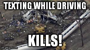 Texting while driving kills | TEXTING WHILE DRIVING KILLS! | image tagged in texting | made w/ Imgflip meme maker