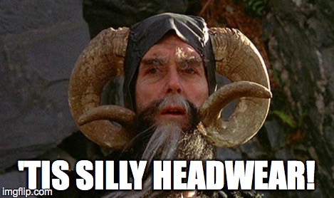 'TIS SILLY HEADWEAR! | made w/ Imgflip meme maker