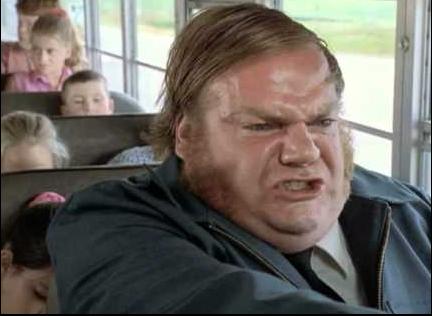 Chris Farley Bus Driver Blank Meme Template