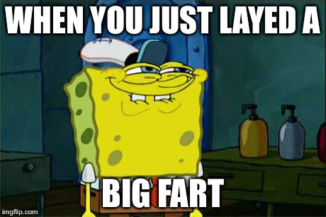 Don't You Squidward | WHEN YOU JUST LAYED A BIG FART | image tagged in memes,dont you squidward | made w/ Imgflip meme maker