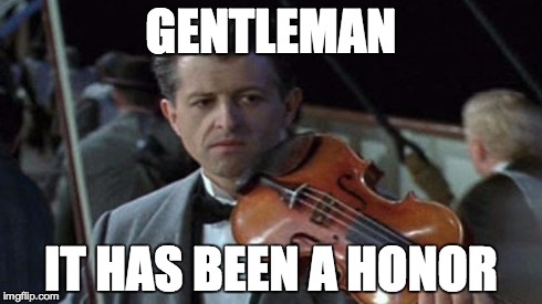 GENTLEMAN IT HAS BEEN A HONOR | image tagged in washingtonwizards | made w/ Imgflip meme maker