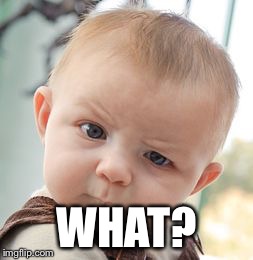 Skeptical Baby Meme | WHAT? | image tagged in memes,skeptical baby | made w/ Imgflip meme maker