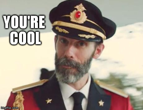 Captain Obvious | YOU'RE COOL | image tagged in captain obvious | made w/ Imgflip meme maker