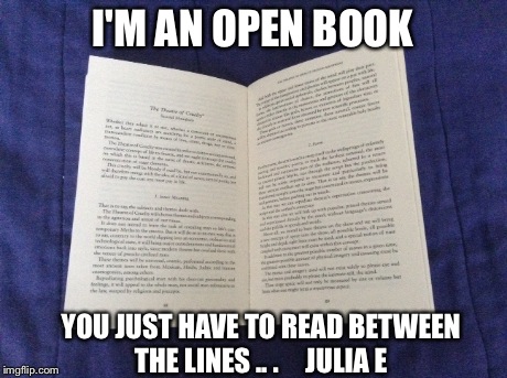 Hey I'm an open book : r/memes