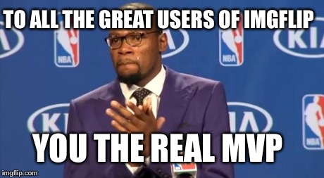 ASpecialMentionToThe_colorful_cat,Infernokid-sandstorm,Corbinium11,Kanaloa,Allthegoodusernamesweretakensoih,AndI'veRanOutOfRoomF | TO ALL THE GREAT USERS OF IMGFLIP YOU THE REAL MVP | image tagged in memes,you the real mvp | made w/ Imgflip meme maker