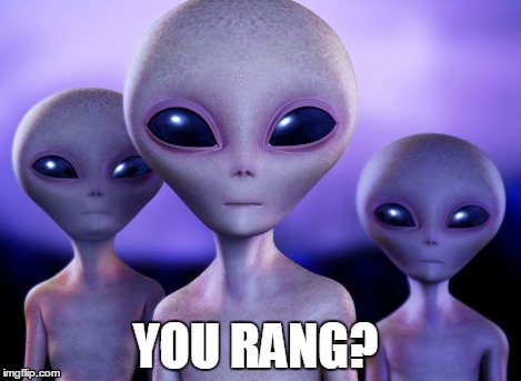 Aliens rang | YOU RANG? | image tagged in aliens rang | made w/ Imgflip meme maker