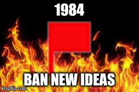 fireflag | 1984 BAN NEW IDEAS | image tagged in fireflag | made w/ Imgflip meme maker