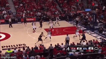 J.R. Smith 3-Pointer | image tagged in gifs,jr smith,cleveland cavaliers,3-pointer,nba,playoffs | made w/ Imgflip video-to-gif maker
