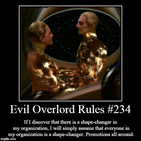 Rules 234 | image tagged in funny,demotivationals,evil overlord rules | made w/ Imgflip demotivational maker