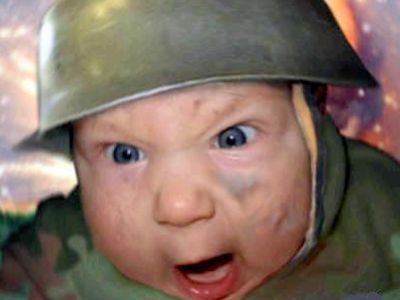 High Quality Army Baby Blank Meme Template