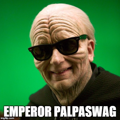 EMPEROR PALPASWAG | image tagged in star wars | made w/ Imgflip meme maker