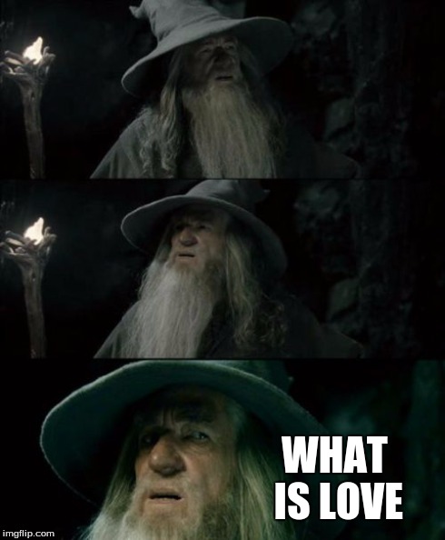 Confused Gandalf | WHAT IS LOVE | image tagged in memes,confused gandalf | made w/ Imgflip meme maker