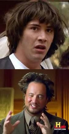 High Quality Keanu and Aliens Blank Meme Template