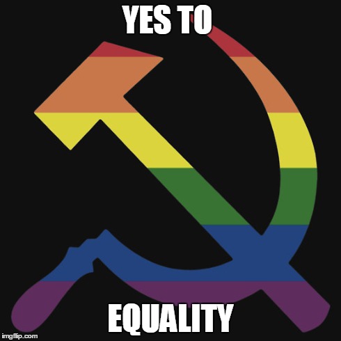 gay equality | YES TO EQUALITY | image tagged in gay marriage | made w/ Imgflip meme maker