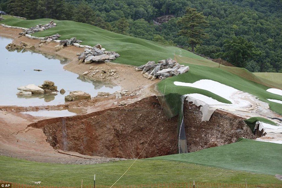 Golf Sinkhole Blank Meme Template