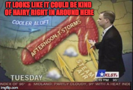 Today's Weather | . | image tagged in funny meme,weatherman penis fail | made w/ Imgflip meme maker