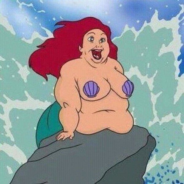 Ariel Little Mermaid Blank Meme Template