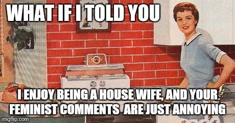 Stay at home moms are the best  | WHAT IF I TOLD YOU I ENJOY BEING A HOUSE WIFE, AND YOUR FEMINIST COMMENTS  ARE JUST ANNOYING | image tagged in moms,mom,stay classy | made w/ Imgflip meme maker