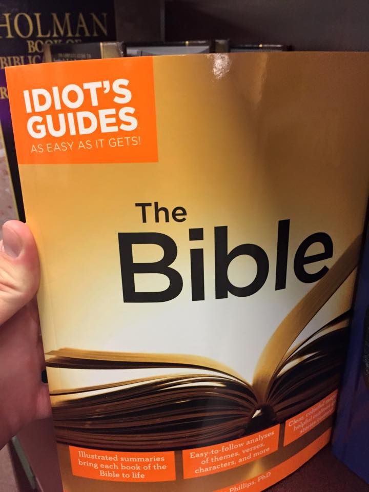 High Quality idiots_guide_bible Blank Meme Template
